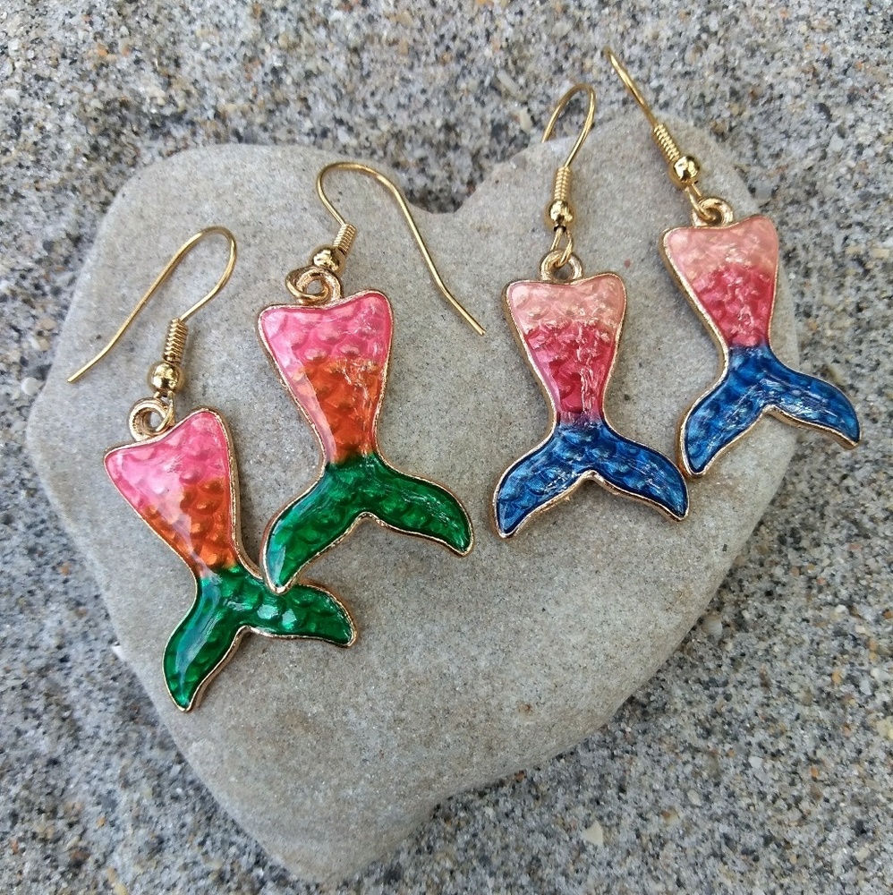 Mermaid Fluke Earrings